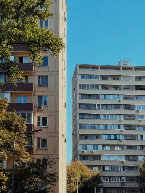 Фасады жилых домов